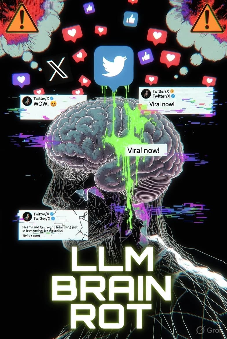 LLMs Can Get "Brain Rot": What Junk Twitter Data Does to AI